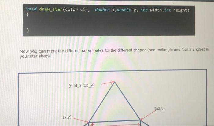 Task 6.2 - My drawing function Aim This task is to | Chegg.com