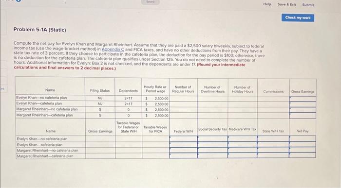 solved-compute-the-net-pay-for-evelyn-khan-and-margaret-chegg