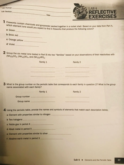 Solved Name PRELABORATORY EXERCISE Lab Partner Lab Section 1 | Chegg.com