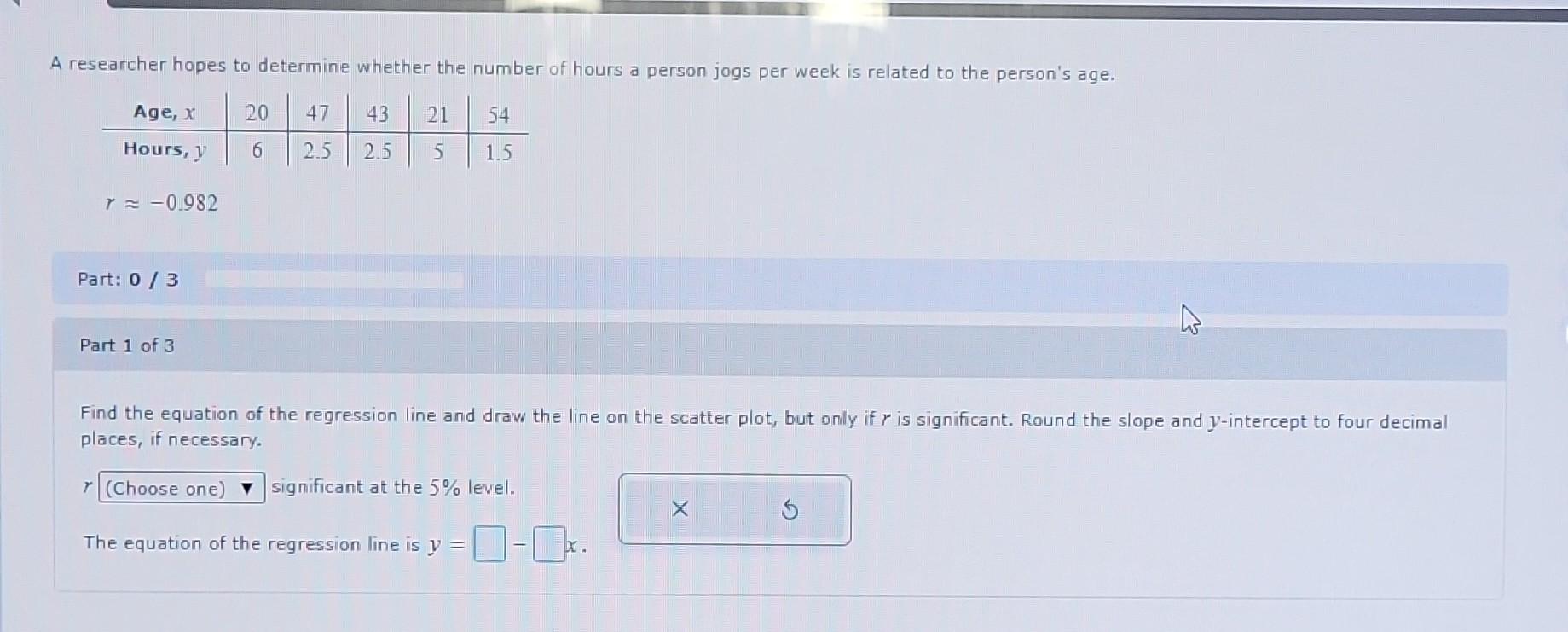 Solved A researcher hopes to determine whether the number of | Chegg.com