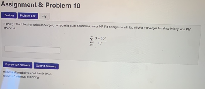 Solved Assignment 8: Problem 2 Previous Problem List Next (1 | Chegg.com