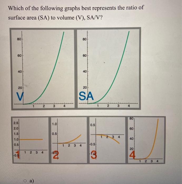 Solved Which of the following graphs best represents the | Chegg.com