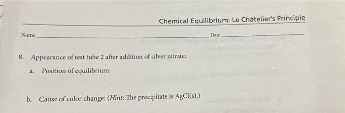 experiment 4 chemical equilibrium