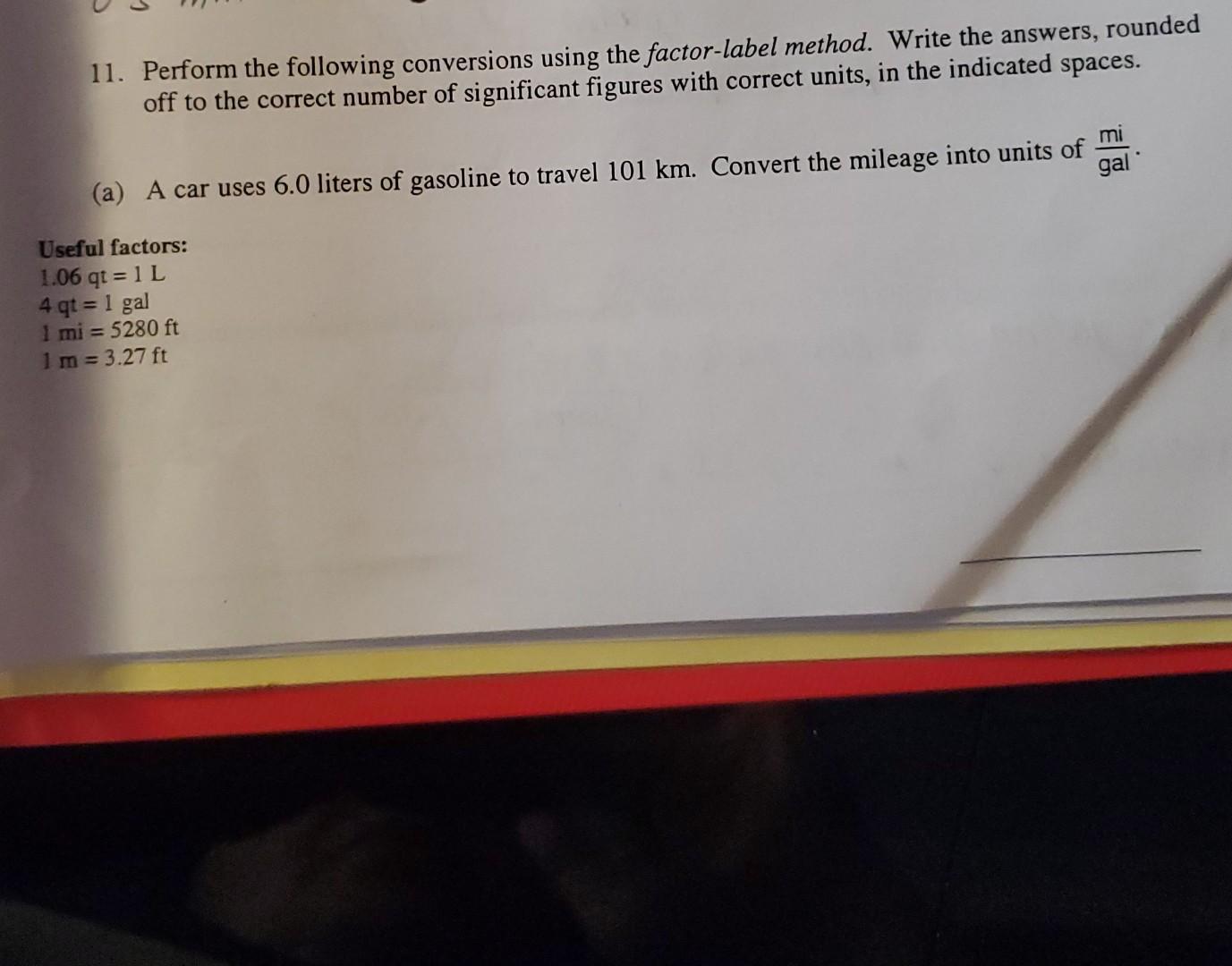 Solved 11. Perform the following conversions using the | Chegg.com