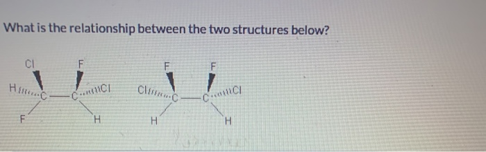 Solved What Is The Relationship Between The Two Structures | Chegg.com