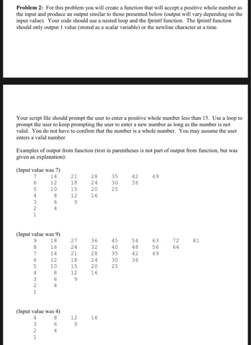 Solved Problem 2: For this problem you will create a | Chegg.com