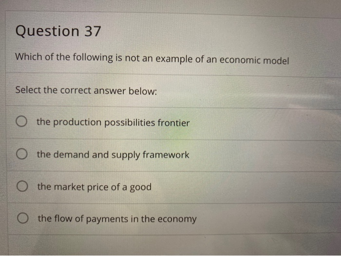 Solved Question 37 Which of the following is not an example | Chegg.com