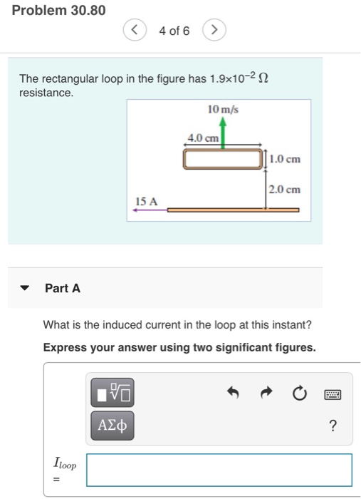 Solved Problem 30.80 The rectangular loop in the | Chegg.com