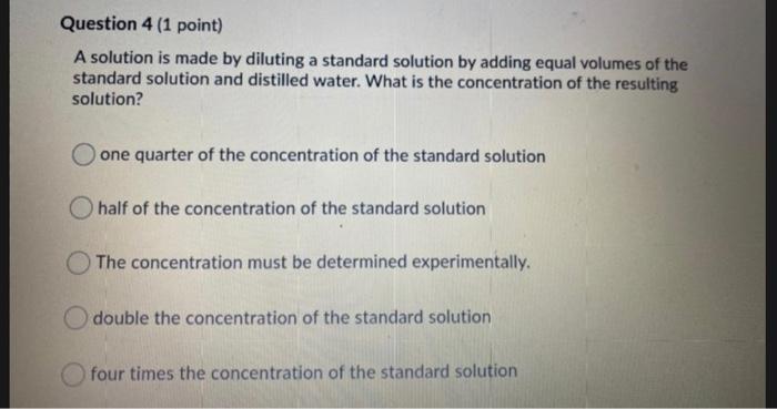 Solved please answer all 4 of these chemistry questions as | Chegg.com