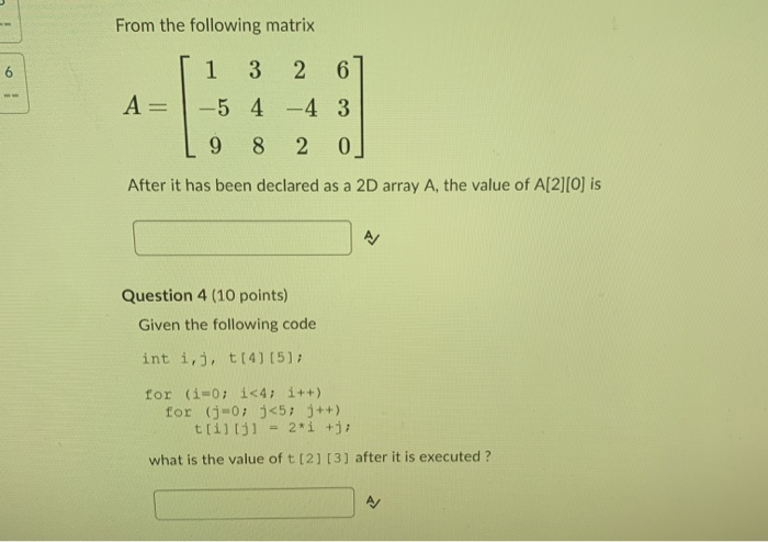 Solved From the following matrix 6 1 3 2 6 -5 4 4 3 A= 9 8 2 | Chegg.com