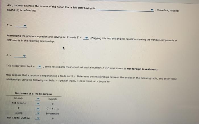 Solved 5 Saving And Net Flows Of Capital And Goods In A 2226