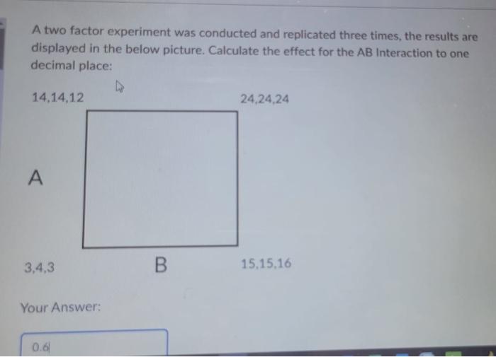 a factor in an experiment that stays the same