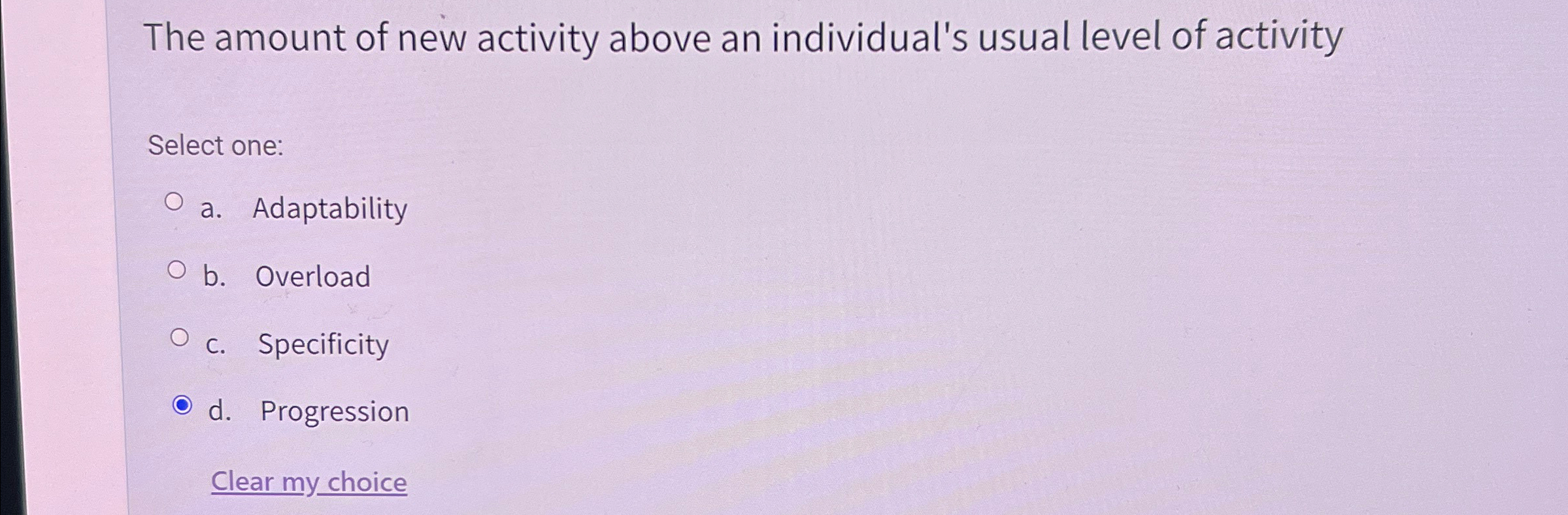 Solved The amount of new activity above an individual's | Chegg.com