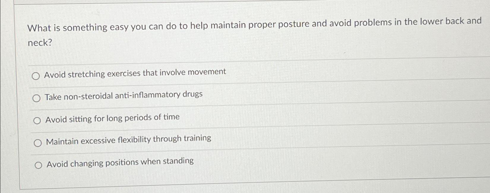 Solved What is something easy you can do to help maintain | Chegg.com