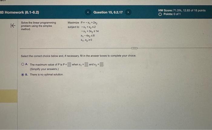 Solved Solve the linear programming problem using the | Chegg.com