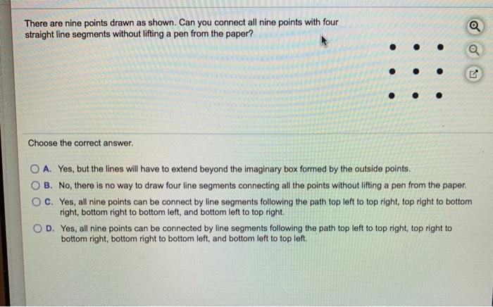 Solved There are nine points drawn as shown. Can you connect | Chegg.com