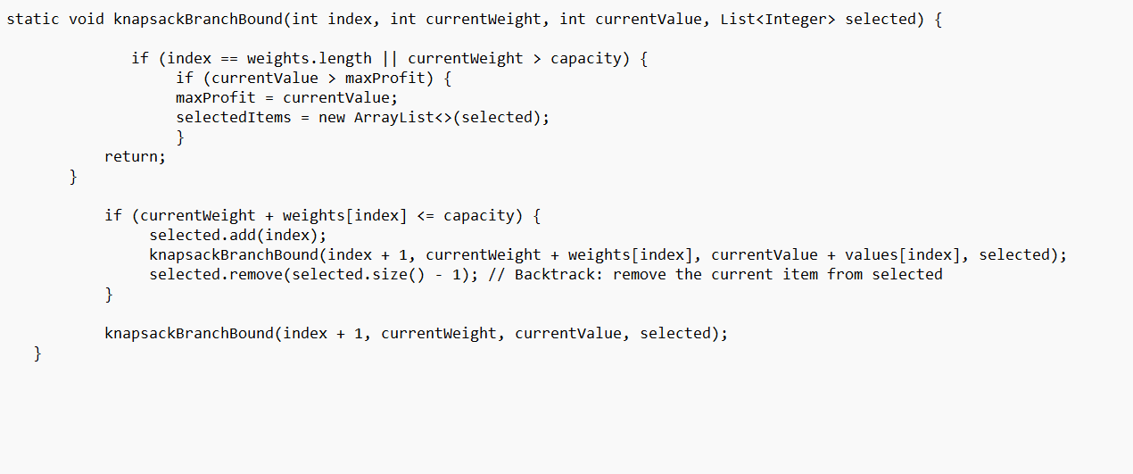 Solved A java piece of code of a recursive method that | Chegg.com