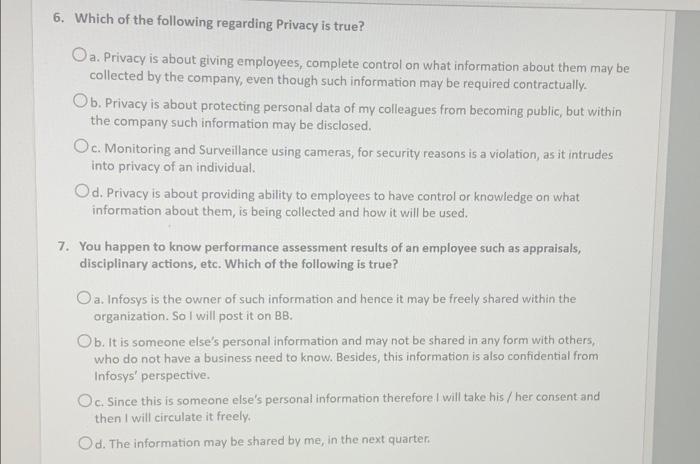 Solved 8 ก Privacy and Data Protection 1. While exploring | Chegg.com