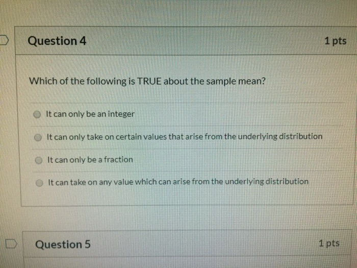 Solved Question 4 1 pts Which of the following is TRUE about | Chegg.com