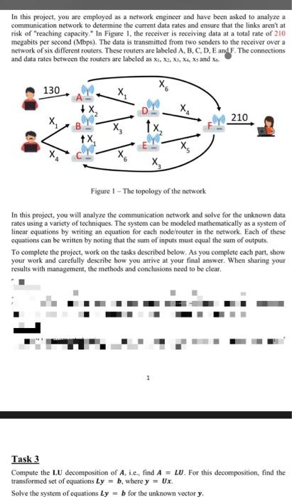 Solved In this project, you are employed as a network | Chegg.com