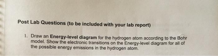 Solved Draw an energy level diagram for the hydrogen atom | Chegg.com