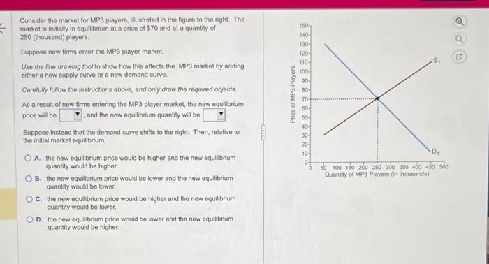 consider-the-market-for-mp3-players-illustrated-in-chegg