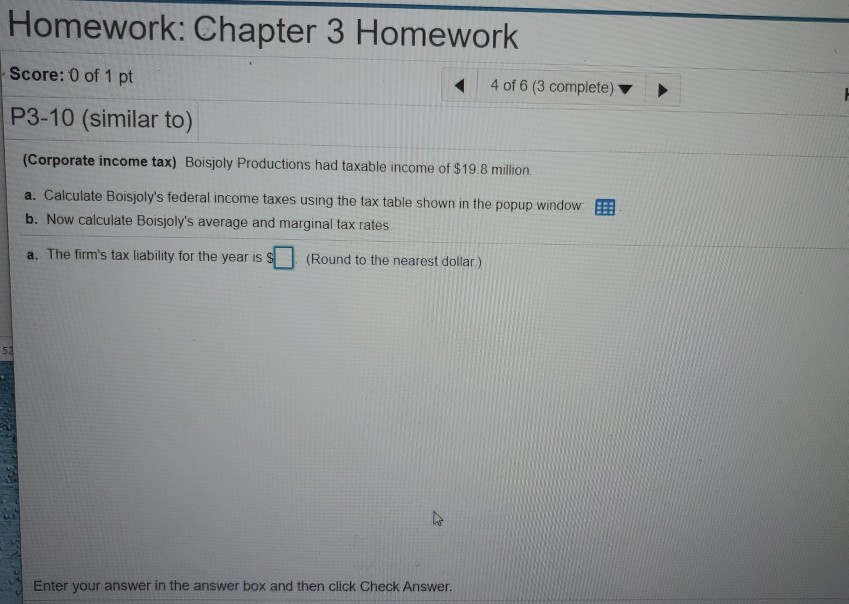Solved Homework: Chapter 3 Homework Score: 0 of 1 pt 4 of 6 | Chegg.com