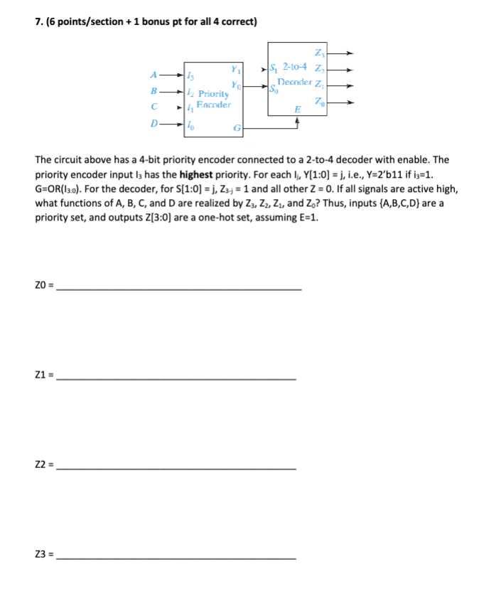 Solved ( 6 ﻿points/section +1 ﻿bonus pt for all 4 | Chegg.com