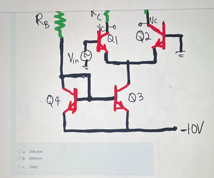 Solved Consider The Differential Amplifier Shown Below With | Chegg.com