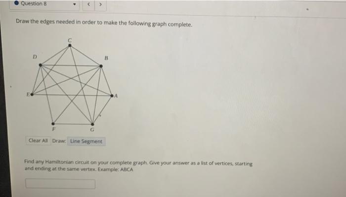 Solved Question 8 > Draw the edges needed in order to make | Chegg.com