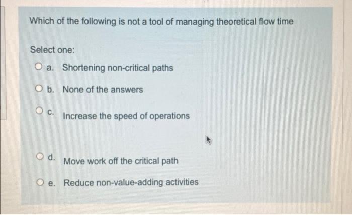 Solved Which Of The Following Is Not A Tool Of Managing | Chegg.com