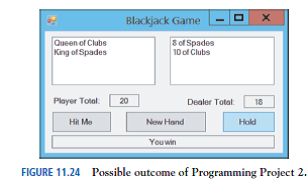 Solved Blackjack Write A Program For The Game Blackjack See Fig Chegg 