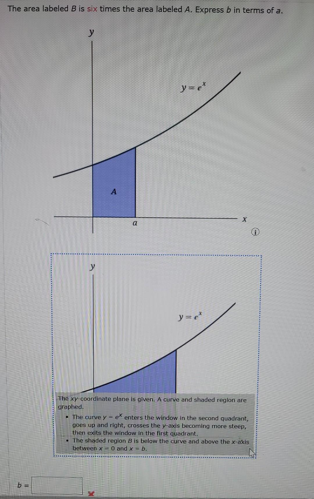 Solved The Area Labeled B Is Six Times The Area Labeled A. | Chegg.com