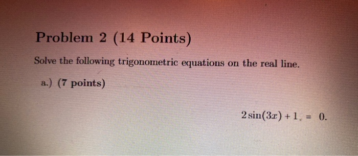 Solved Problem 2 (14 Points) Solve the following | Chegg.com