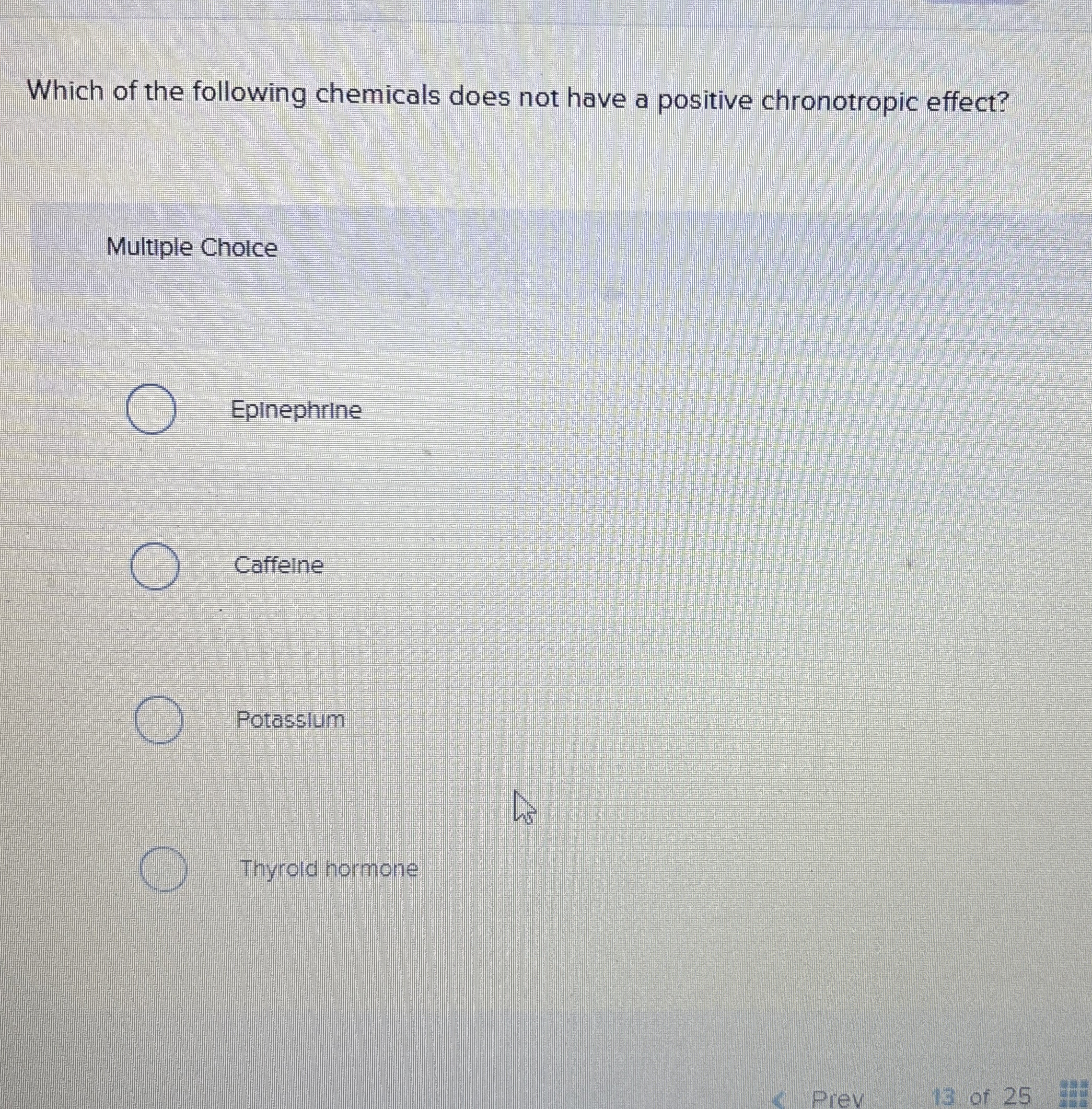 Solved Which of the following chemicals does not have a