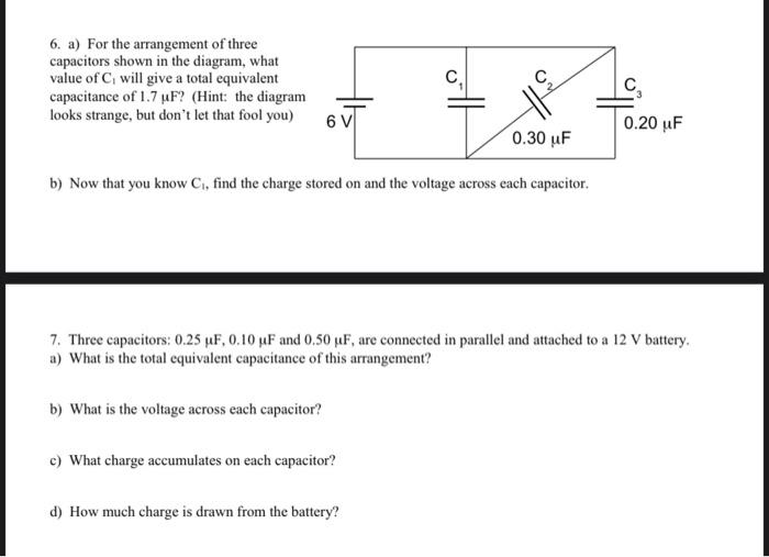 Solved Series \& Parallel Capacitors Practice Problems