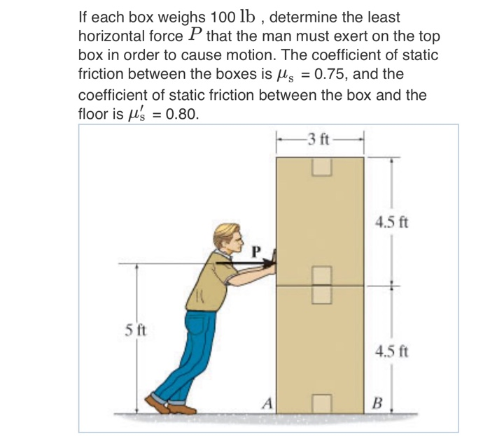 solved-if-each-box-weighs-100-lb-determine-the-least-chegg