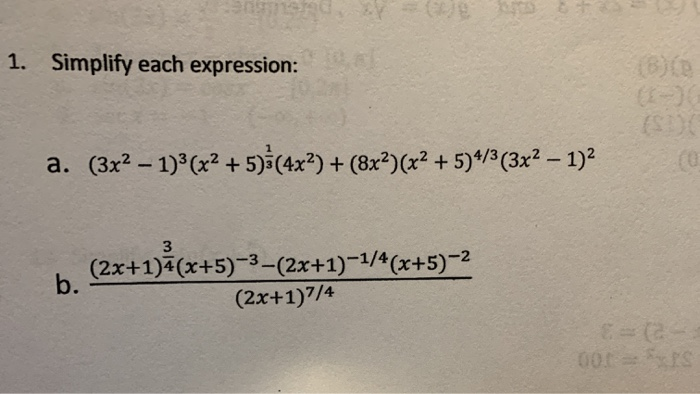 simplify the expression 3 2x 1 )  2 x 4