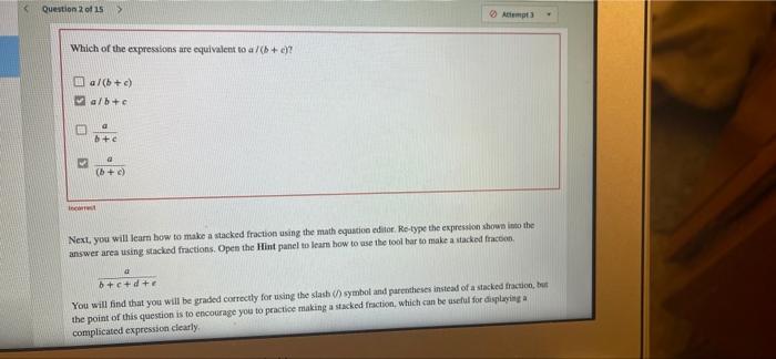 Solved Question Of Acepta Which Of The Expressions Are | Chegg.com