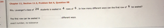 Solved Chapter 11, Section 11.3, Problem Set A, Question 08 | Chegg.com