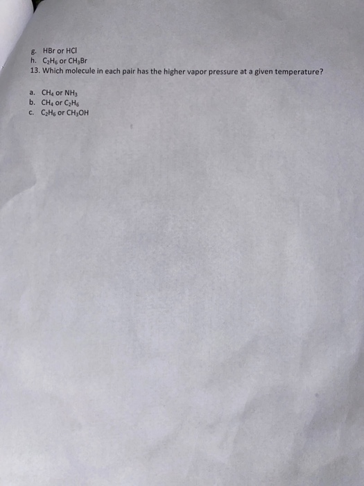 Solved Homework Week 6 1 How Do Gaseous Liquid And Solid Chegg
