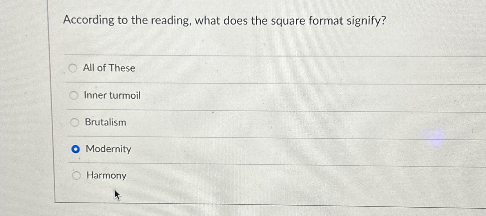 Solved According to the reading, what does the square format | Chegg.com