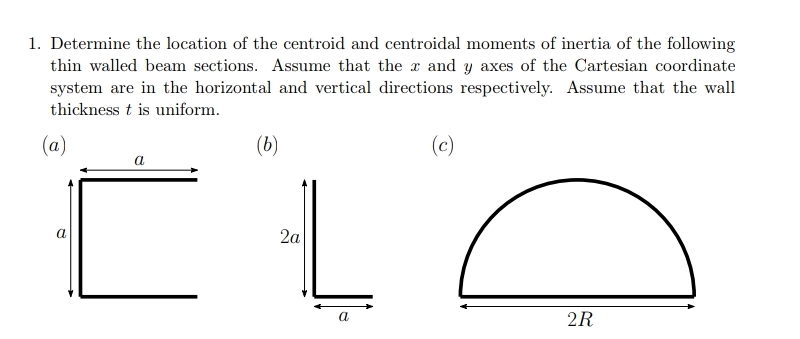 Solved Determine the location of the centroid and centroidal | Chegg.com