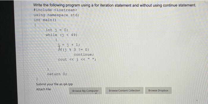 Solved Write the following program using a for iteration | Chegg.com