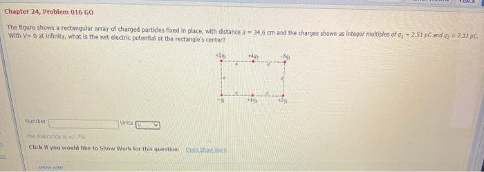 Solved BALK Chapter 24, Problem 016 GO The figure shows a | Chegg.com