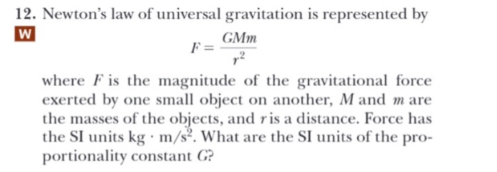 Solved Newton's law of gravitation is | Chegg.com