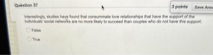 Solved Interestingly, studies have found that consummate | Chegg.com