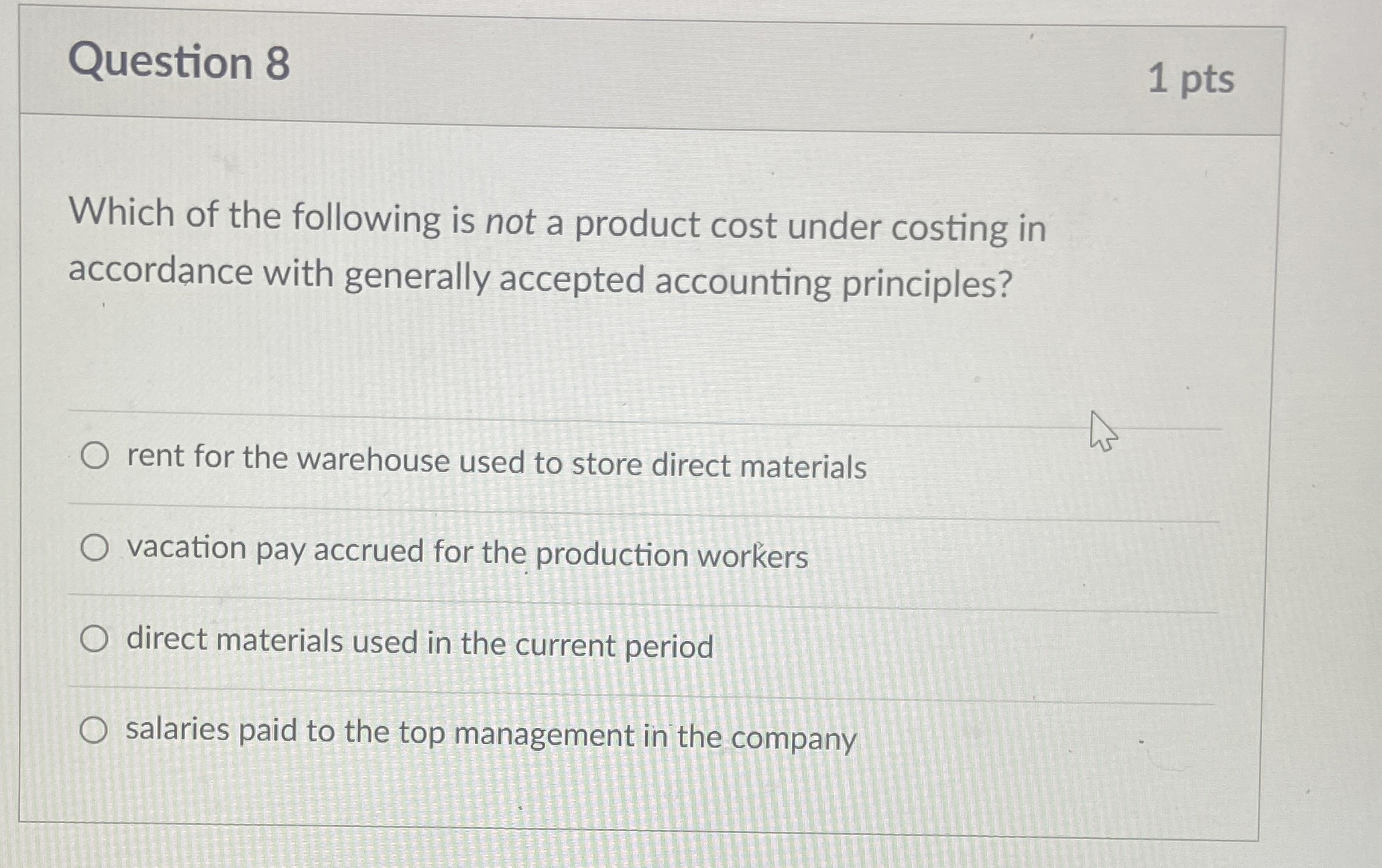 Solved Question 81 ﻿ptsWhich of the following is not a | Chegg.com
