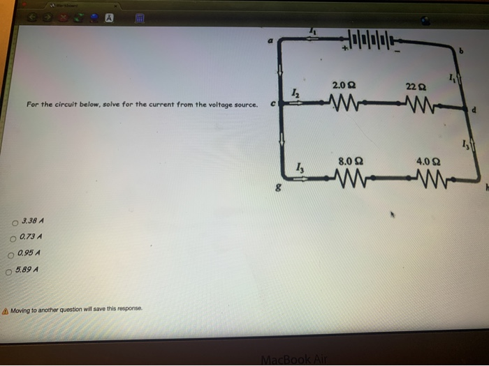 Solved 2.0 22 12 For the circuit below, solve for the | Chegg.com