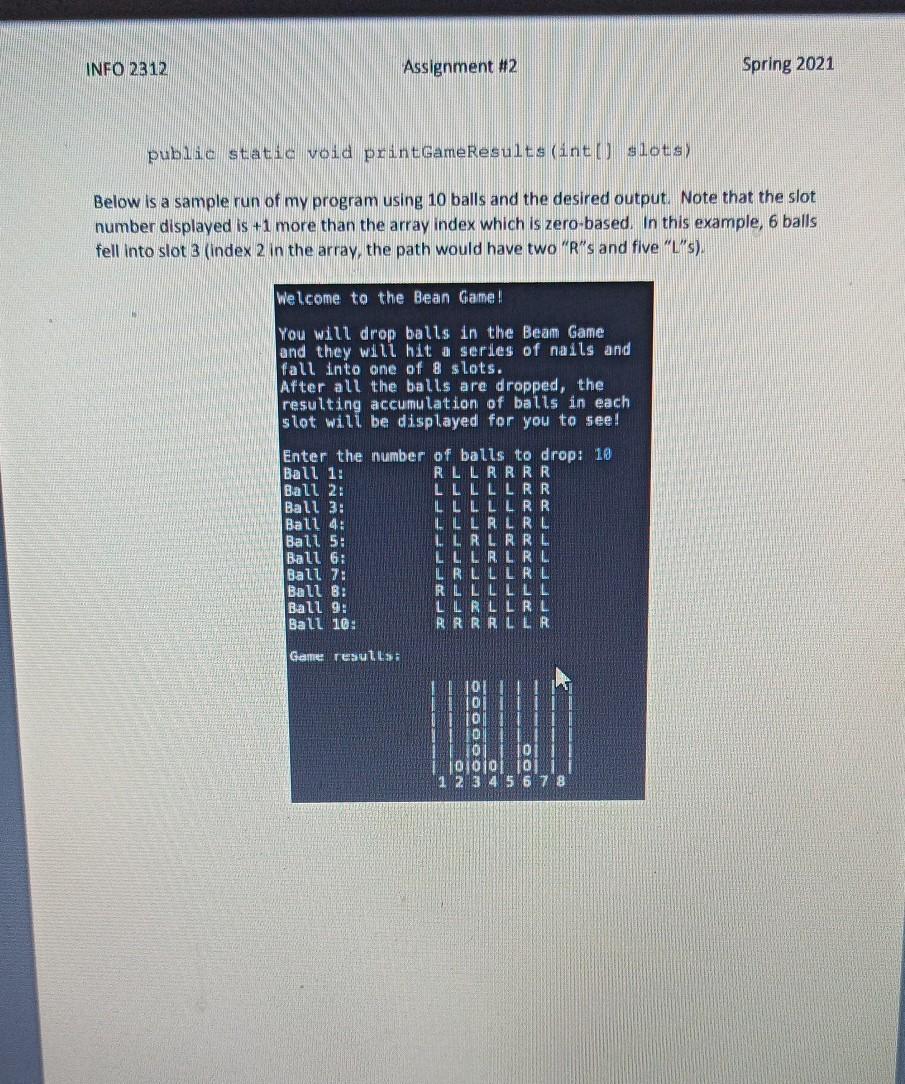 Solved 2.1. Bean Machine The bean machine is a device for